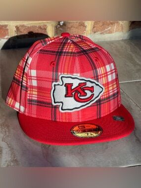 Kansas City Chiefs NFL New Era Cap NWT Size 7 5/8